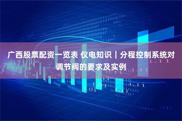 广西股票配资一览表 仪电知识｜分程控制系统对调节阀的要求及实例
